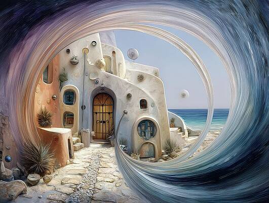 Dreamlike Digital Art - The Universe Is Knocking by Eris And AI