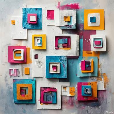 Colorful Geometric Patterns Wall Art