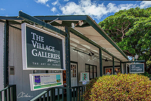 Sky Wall Art featuring the photograph The Village Galleries by Charlie Osborn