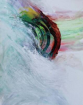 Color Wall Art featuring the painting The Wave Beneath by Rodney Frederickson