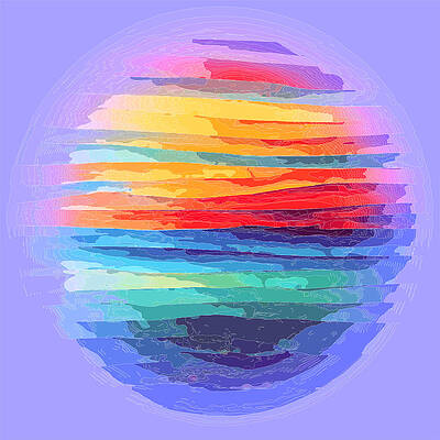 Wall Art featuring the mixed media The World Abstract Art by David McKinney