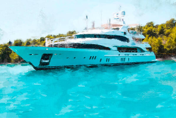 Painting - The Yacht by Gary Arnold