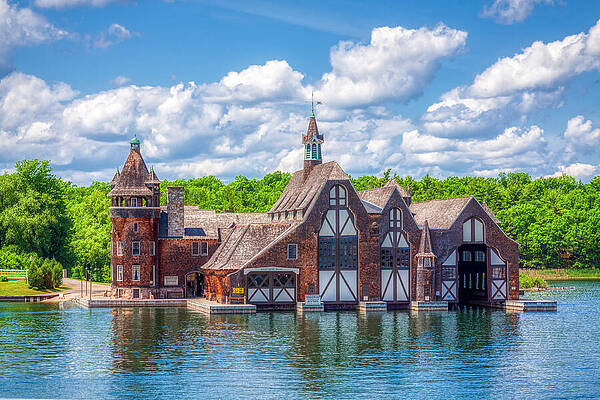 Sky Photograph - The Yacht House At Boldt Castle, New York by Tatiana Travelways