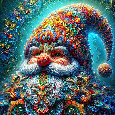 Intricate Wall Art featuring the photograph The Yuletide Dreamweaver by Bill and Linda Tiepelman