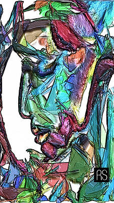 Wall Art featuring the painting There Is Two Of Me by Rafael Salazar