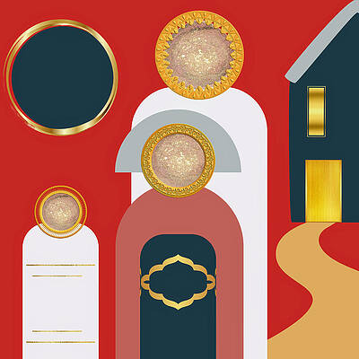 Wall Art featuring the mixed media These Kinfolk by Canessa Thomas