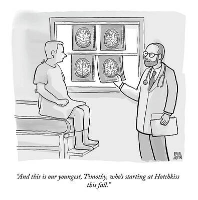 Brain Drawing - This Is Our Youngest by Paul Noth