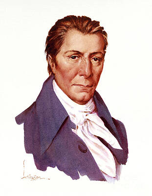 Painting - Thomas Fitzsimons - Signers Of The U.S. Constitution by Lyle Tayson