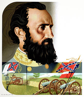 Portrait Painting - Thomas Stonewall Jackson by Howard Koslow