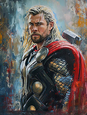 Portrait Painting - Thor by Land of Dreams
