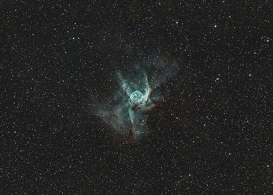 Nebula Photograph - Thor's Helmet Nebula by Brian Weber