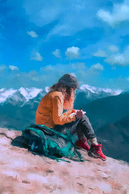 Painting - Thoughts Of The Day by Gary Arnold