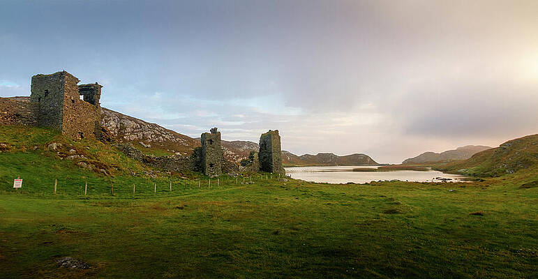 Landscape Photograph - Three Castle Panorama by Mark Callanan