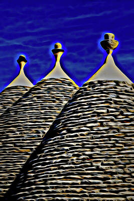 Bold Wall Art featuring the photograph Three Graces - Mystical by Elvira Peretsman