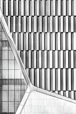 Architecture Wall Art featuring the photograph Three Way Exterior Pattern by Elvira Peretsman