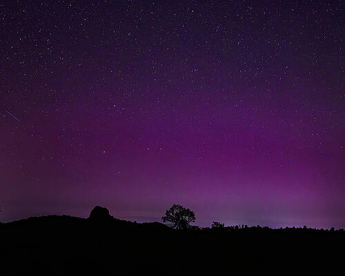 Photograph - Thumb Butte Under The Aurora Borealis by Matt Halvorson