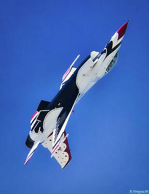 Sky Wall Art featuring the photograph Thunderbird On A Climb by Rene Vasquez