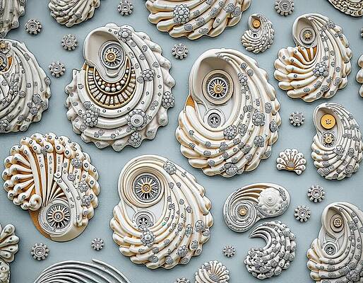 Intricate Nautical Sculptures Wall Art