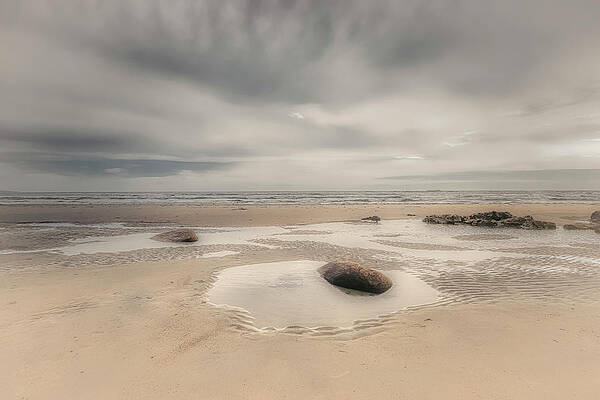 Wall Art featuring the photograph Tide Pools At Wells Beach by Penny Polakoff