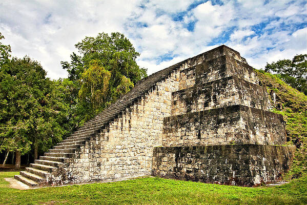 Wall Art featuring the photograph Tikal Mayan Site Guatemala by Tatiana Travelways