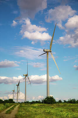 Sky Photograph - Tilting At Windmills by KC Hulsman