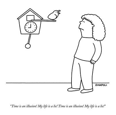 Clock Drawing - Time Is An Illusion by Johnny DiNapoli