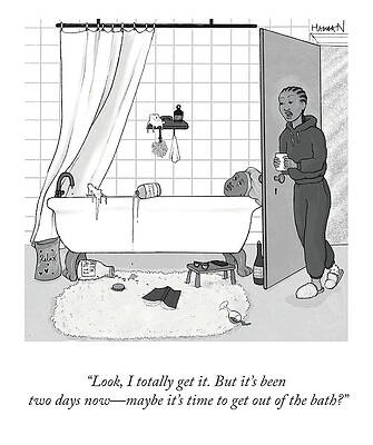 Salt Wall Art featuring the drawing Time To Get Out by Habiba Nabisubi