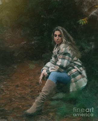 Wall Art featuring the painting Time To Think by Gary Arnold