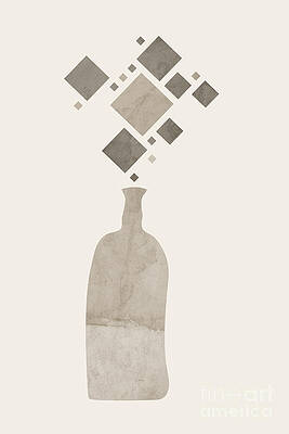 Geometric Shapes Above a Vase Digital Art