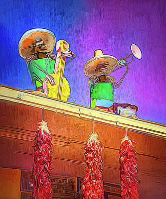 Country Wall Art featuring the photograph Tin Duo With Painterly Effect by Sue Leonard