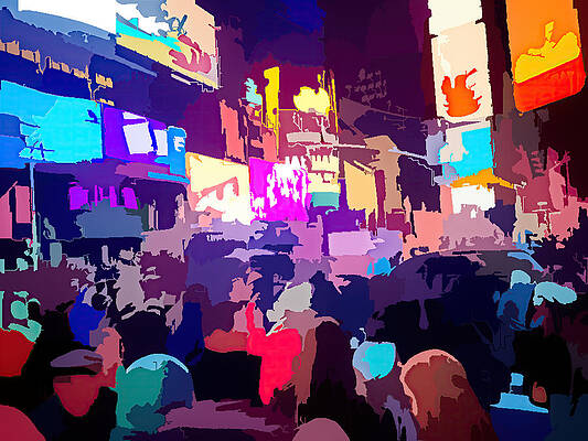Wall Art featuring the photograph Times Square by Carol Whaley Addassi