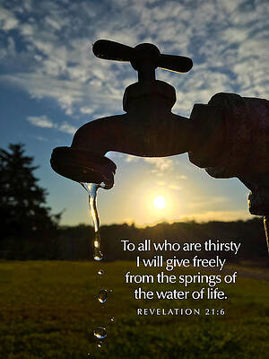 Reflection Photograph - To All Who Are Thirsty by Greg Lane