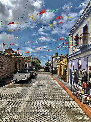 Mexico Photograph - Todos Santos Street Scene by William Scott Koenig