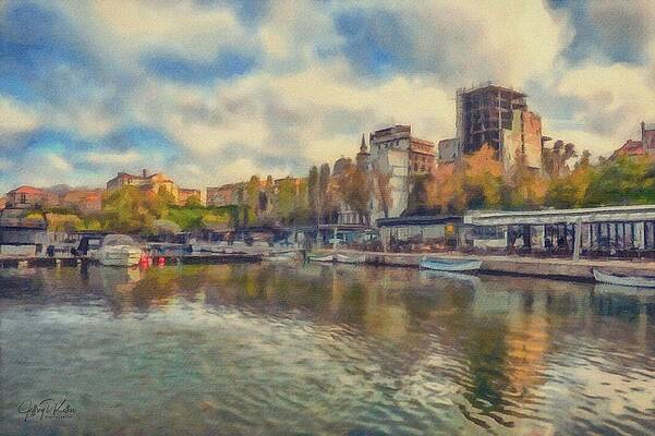 Wall Art featuring the painting Tomis Turistic Port by Jeffrey Kolker