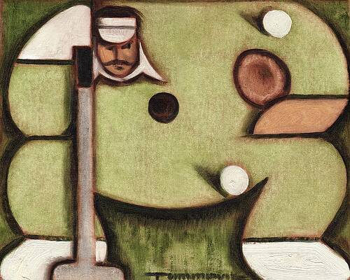 Golf Painting - Golf Putting Green Art Print by Tommervik