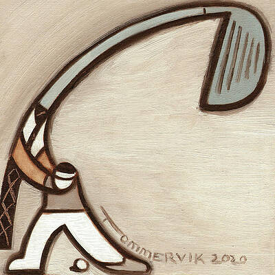 Golf Painting - Tommervik Big Golf Club Art Print by Tommervik
