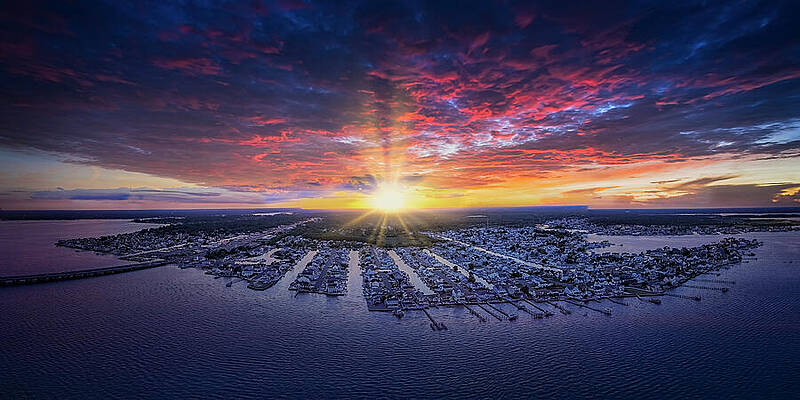 Toms River Sunset Print