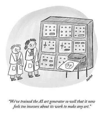 Train Wall Art featuring the drawing Too Insecure About Its Work by Sarah Kempa