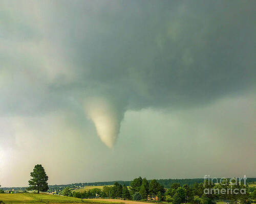 Colorado Wall Art featuring the photograph Tornadic Funnel Cloud by Shirley Dutchkowski