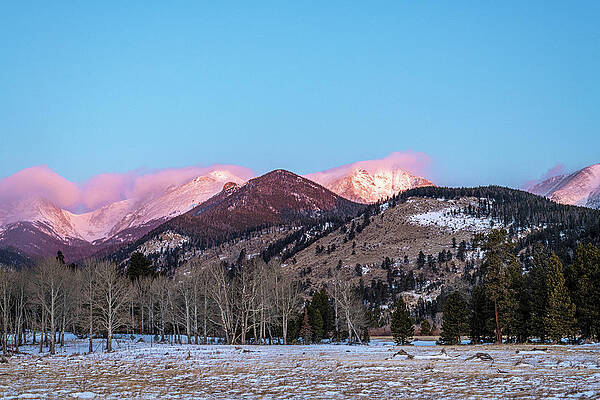 Colorado Photograph - Toward Mount Chapin In Winter by Douglas Wielfaert
