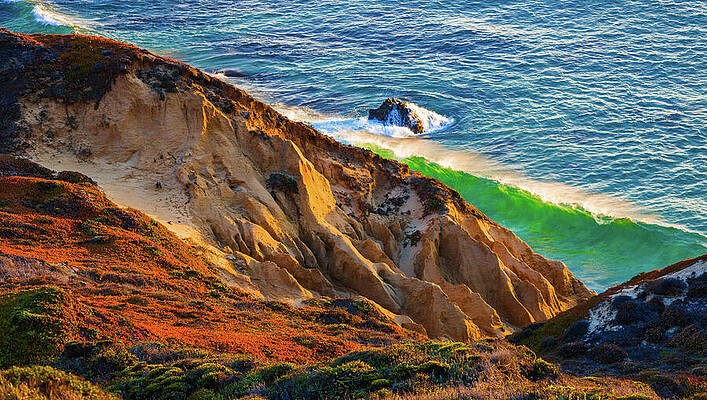 California Wall Art featuring the photograph Towards Sunset Big Sur California by Tommy Farnsworth