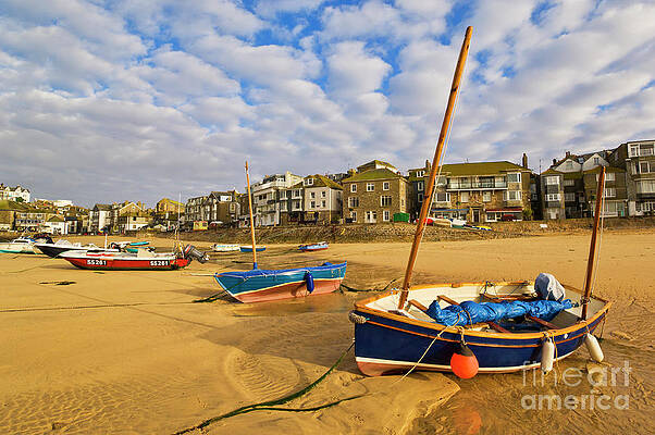 Dramatic Photograph - Traditional Boats, St Ives Harbour, Cornwall, England by Neale And Judith Clark