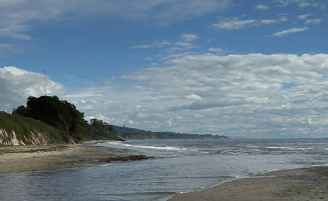 Tranquil Coastal Landscape Photograph