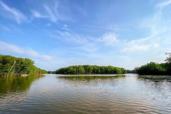 Serene Wall Art featuring the photograph Tranquil Oasis Reflections Of Serenity On A Serene Lake by Travel Essayist