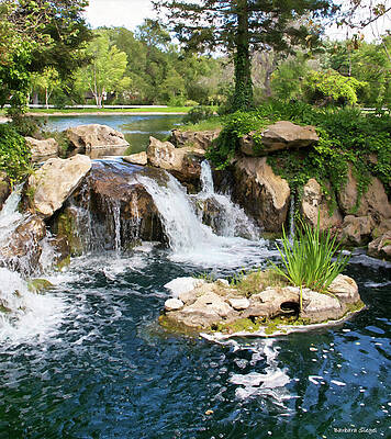 Tranquil Waterfall Cascade Photograph