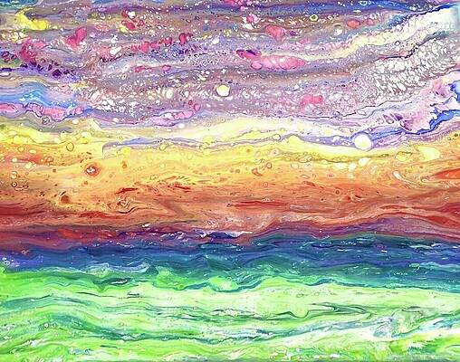 Vibrant Wall Art featuring the painting Tranquility by Art From the Heart