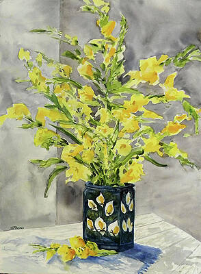 Wall Art featuring the painting Travel Treasures #1 by Sheila Parsons
