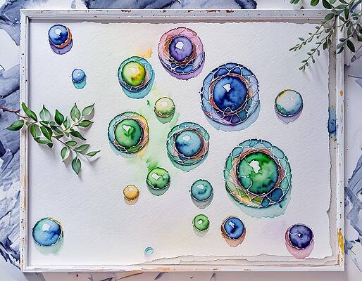 Colorful Digital Art - Tray Of Odd Things by Eris And AI