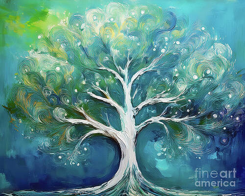 Nature Wall Art featuring the ai art Tree Exposure by Macro Abundance