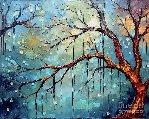 Nature Wall Art featuring the ai art Tree Misery by Macro Abundance